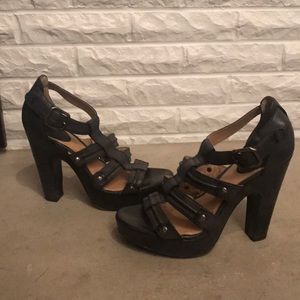 Frye platform Heels